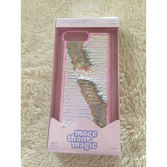 More Than Magic iPhone 8+/7+/6s+/6+ Flip Sequin Case - Picture 1 of 1